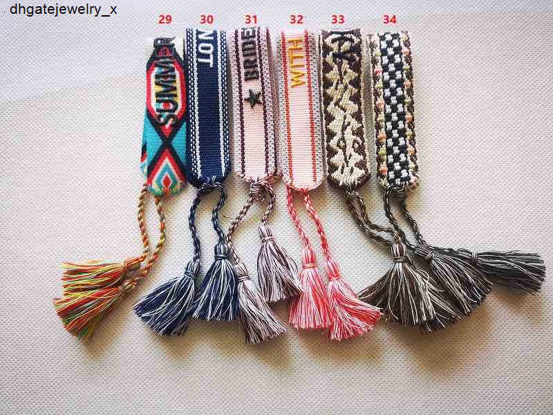 Designer Jewelry Women Bracelets, Woven Cotton Friendship Bracelets for Loved Couple and Best Friends with Pull String Tassels