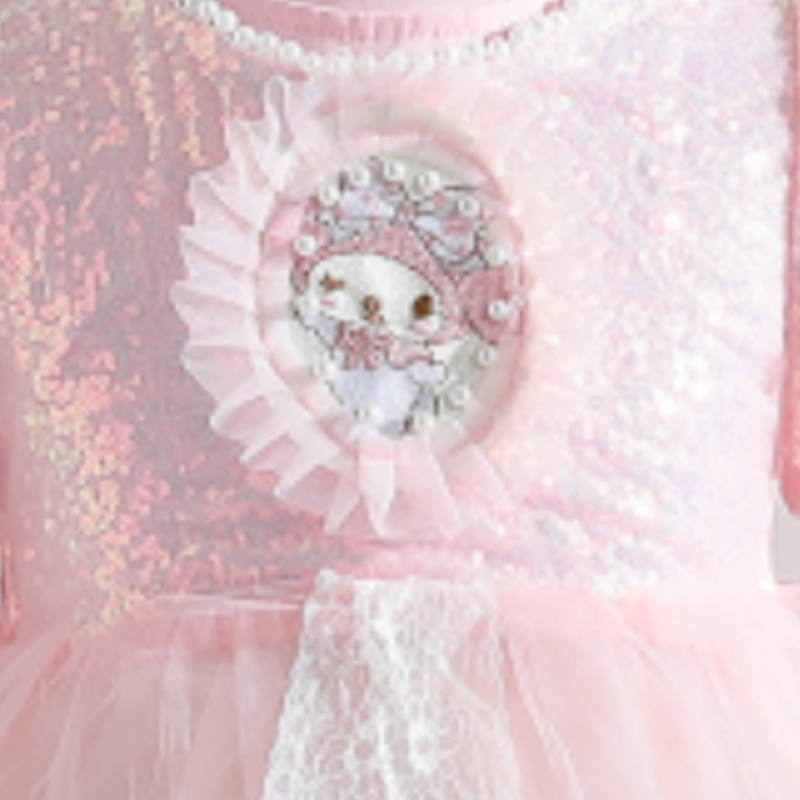 Disney baby designer clothing princess dress beach skirt A-line skirt spring baby designer girls' long-sleeve dress lace puffy dress children