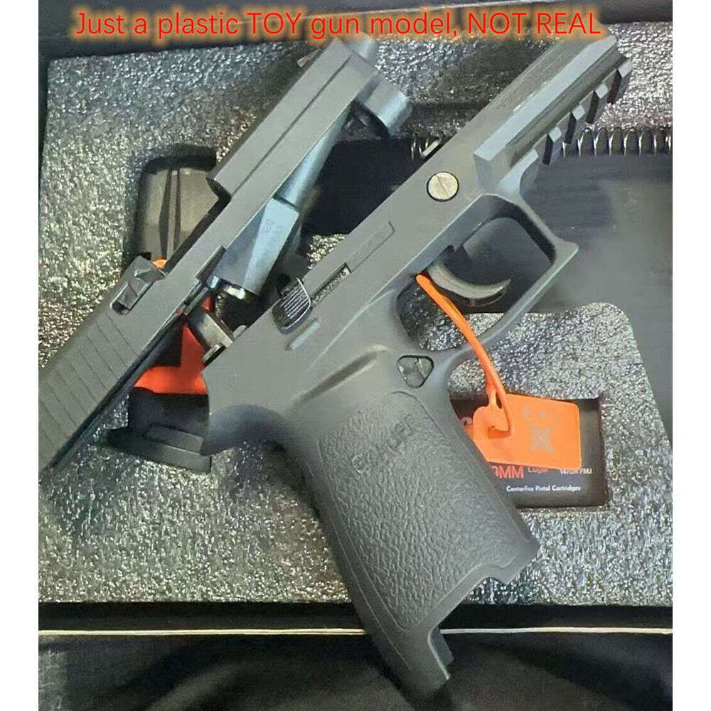 Slg Sauer P250 Plastic toy gun Shell Ejecting Model Soft Bullets Ejected Manual Can Not Shoot Launcher EDC TOY Collection Prop Adult Children Gifts dh