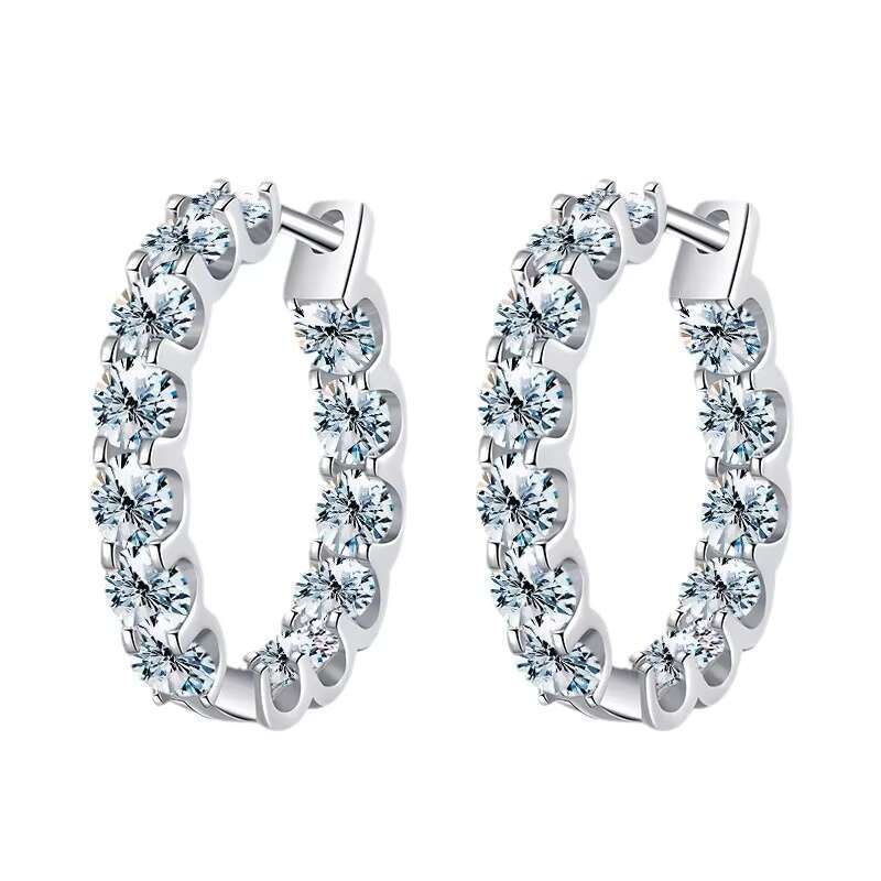 elegant gra accredited 2 6ct diamond simulants for brides designer ear jewelry featuring premium silicon quartz stones