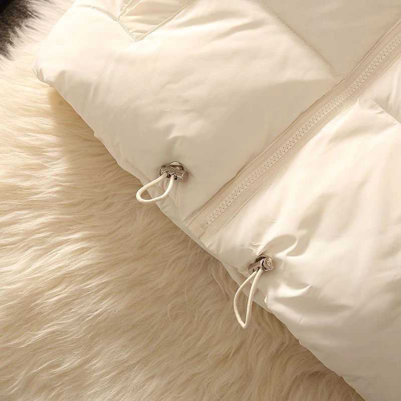 Womens Coat Korean Style Long Black Natural Down Vest Jacket for Women Puffer Sleeveless Vests Jackets Winter 2024 Ultra LightT251128