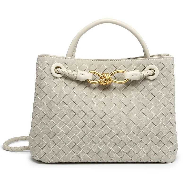 New matte woven bag handbag metal butterfly tote bag messenger womens bag K251128