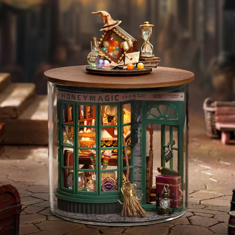 Diy Ball doll house Miniature Case Dream Bottle Series 3D Assembly Model Handmade Toys Creative Birthday Gift Dollhouse 251126