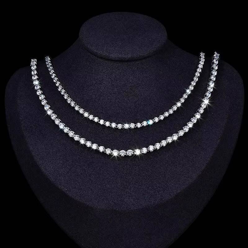Round Shape Wedding Engagement Lab Grown Diamonds Womens Diamond Wedding Jewelry Necklaces