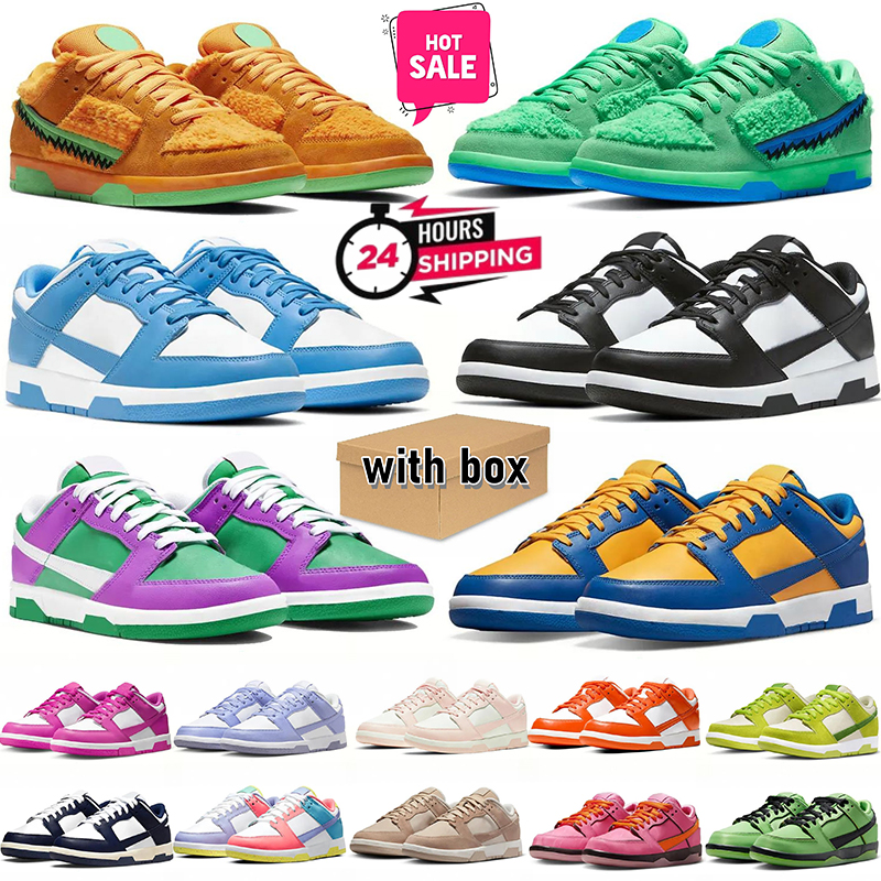 free shipping shoe men women designer sneakers panda shoes Futura White Black University Blue Orange Aster Pink GAI mens womens outdoor sports trainers with box