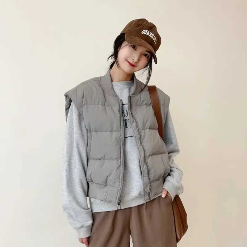 Vests Women Plus Velvet Solid Patchwork Zipper Autumn New Fashion All-match Korean Style Hipster Warm Sleeveless Tops PrevalentT251128