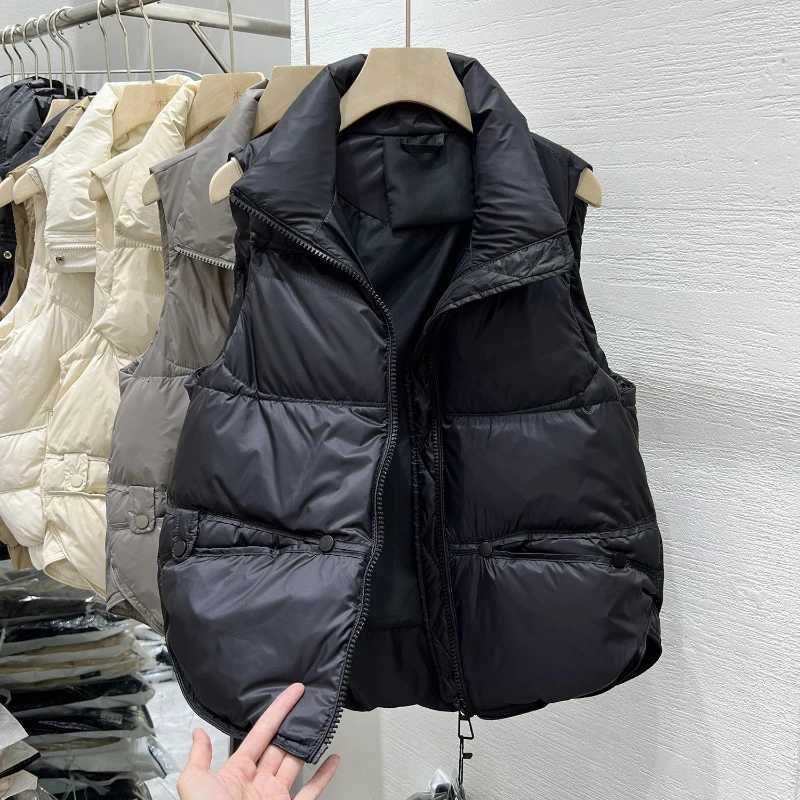 Winter Women Padded Coat Vest Zipper Thicken Warm Jacket Autumn Winter Casual Cotton Down Vests Zipper Puffer Jackets WaistcoatT251128