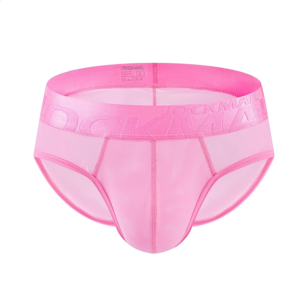 Breathable mens anti slip bikini athlete shorts underwear sexy transparent mesh ice silk 250420m