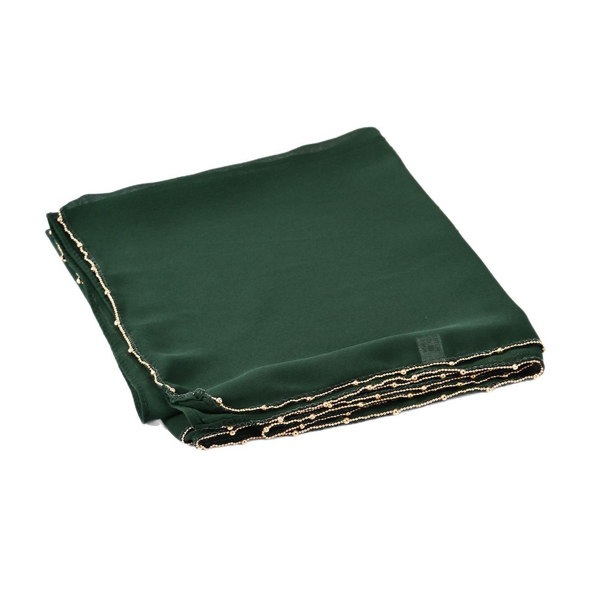K546 Southeast Asia's hot-selling popular chiffon chain long scarf spring and summer new single-sided L-shaped solid color simple headscarf for w
