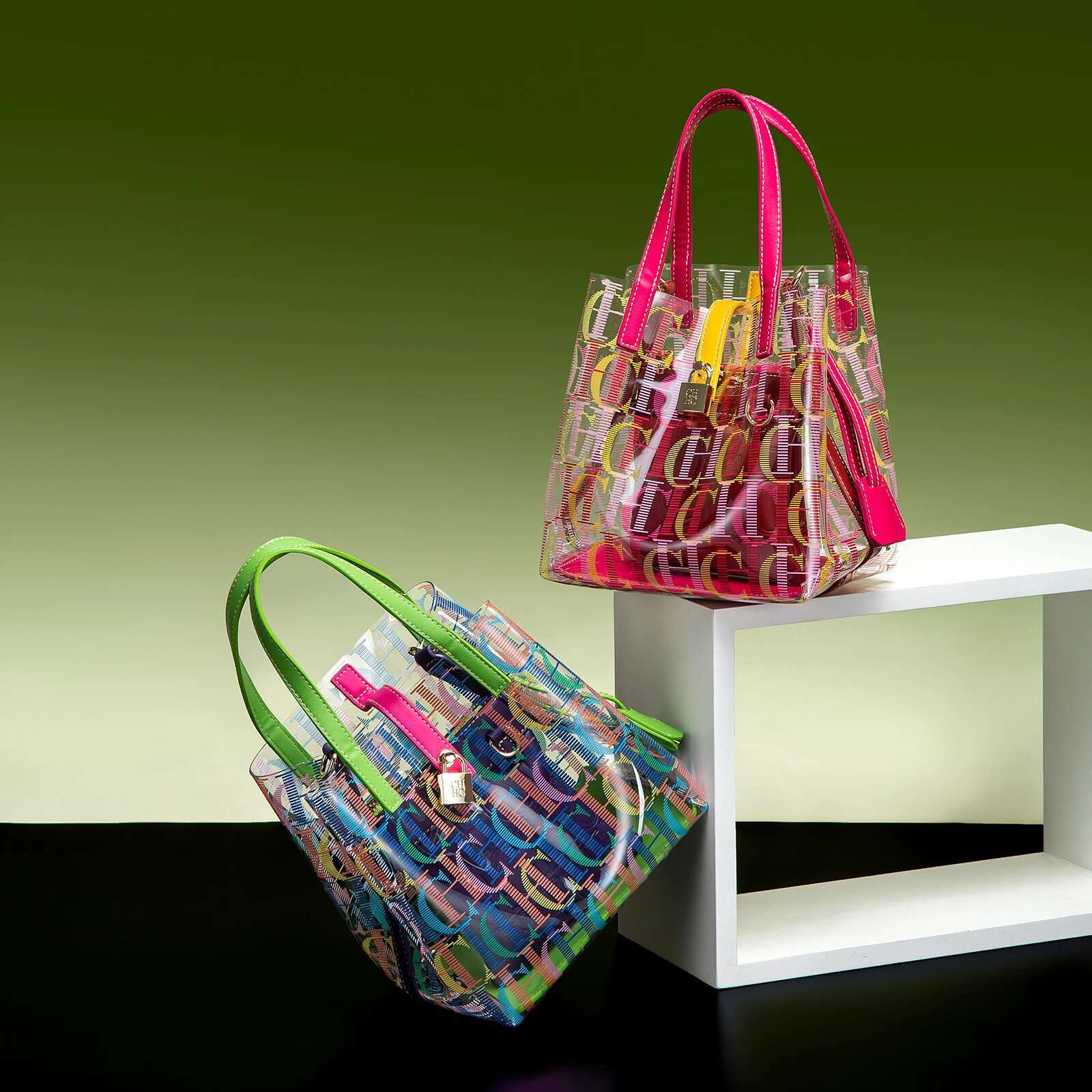 CH Transparent Mother Bag Creative Personalized Trend Shoulder Brand Women's Bags Fashion Design Ladies Tote