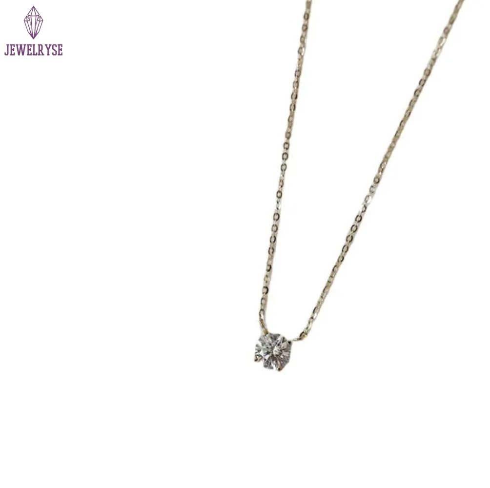 Choucong Moissanite Diamond Pendant Simple Fashion Jewelry Real 100% 925 Sterling Silver 14K Gold Solitaire Gemstones Women Beach Clavicel Necklace Gi