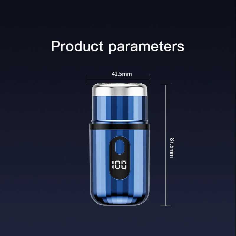 New T6 mini electric shaver 3D floating head shaver type-c fast charging mens rechargeable shaver C251128