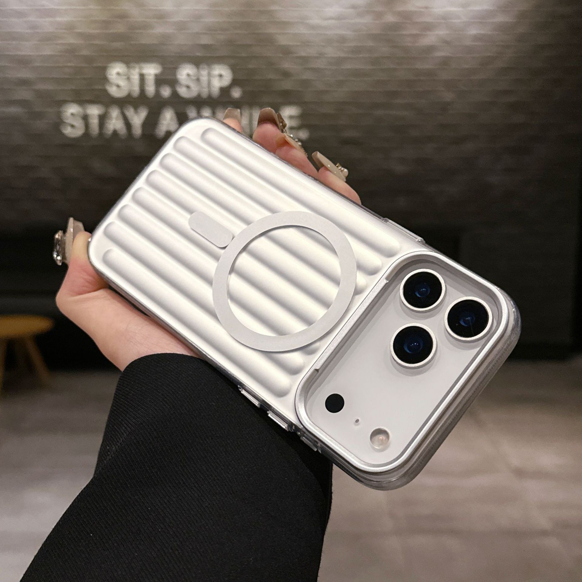 3D Luggage Phone Case Compatible with iPhone 17 Pro Max, Apple 16/15 Shockproof, Magnetic Charging