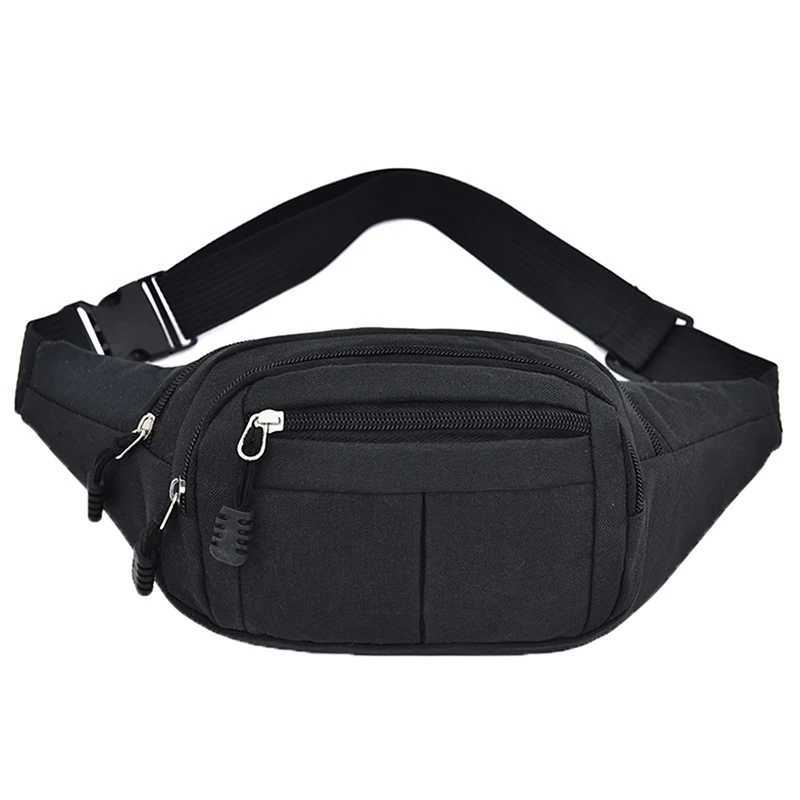 Mens Nylon Sport Waist Fanny Bags Multifunctional Large Capacity Waterproof Business Bag Wear-resistant Outdoor Sports PurseT251128
