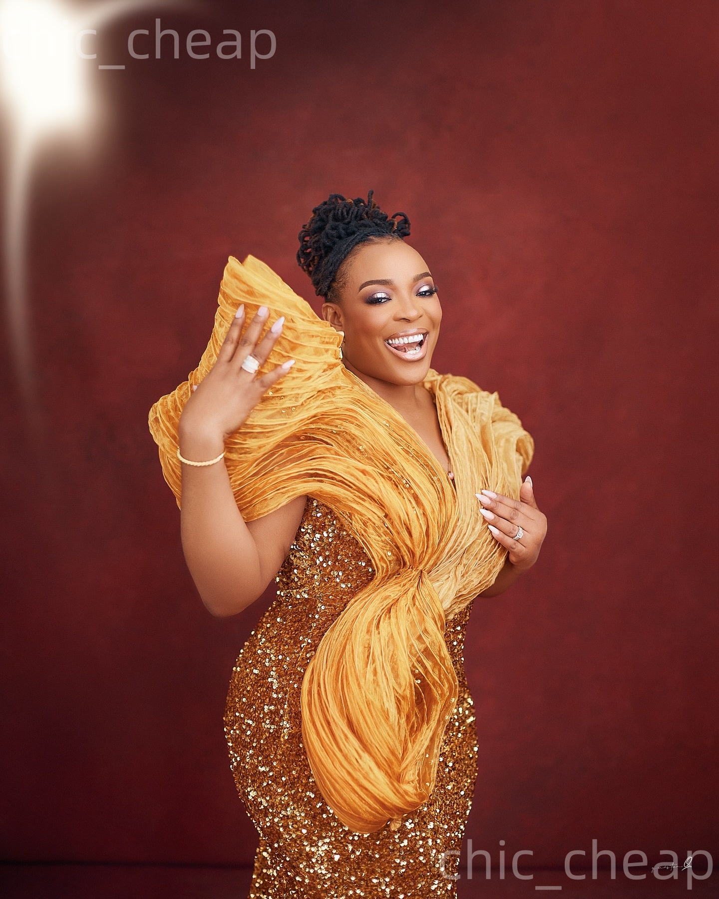 Aso Ebi Gold Mermaid Prom Dresses 2026 V-neck Stylish Sequined Evening Formal Party Second Birthday Engagement Gowns Plus Size Dress For Special Occas