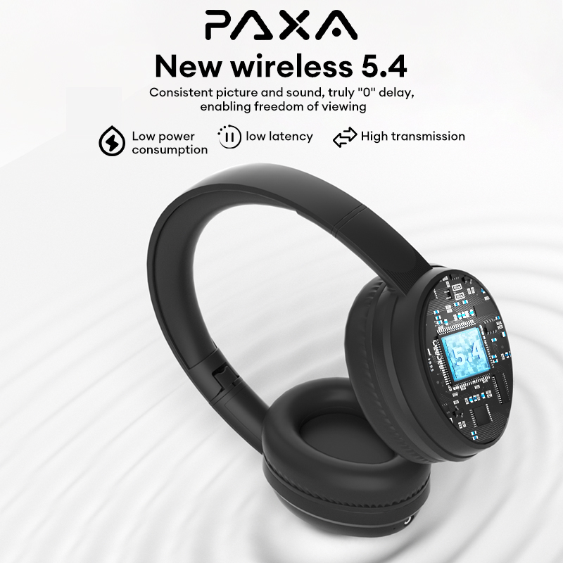 PAXA PBuds Max ANC Wireless Bluetooth Headphones with ANC 43dB Active Noise Cancellation Hi-Res LDAC Spatial Audio Headset
