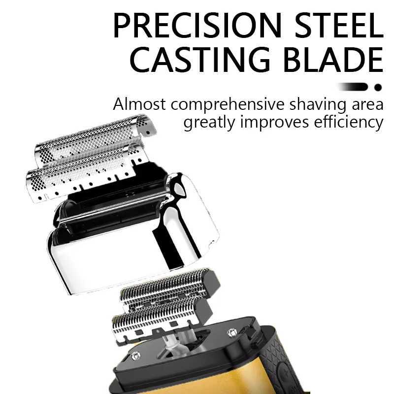 100 Kemei Hair Trimmer Electric Beard Shaver Professional Beard Trimmer Hair Trimmers Mini Shaving Machine for Men KM-T123 C251128