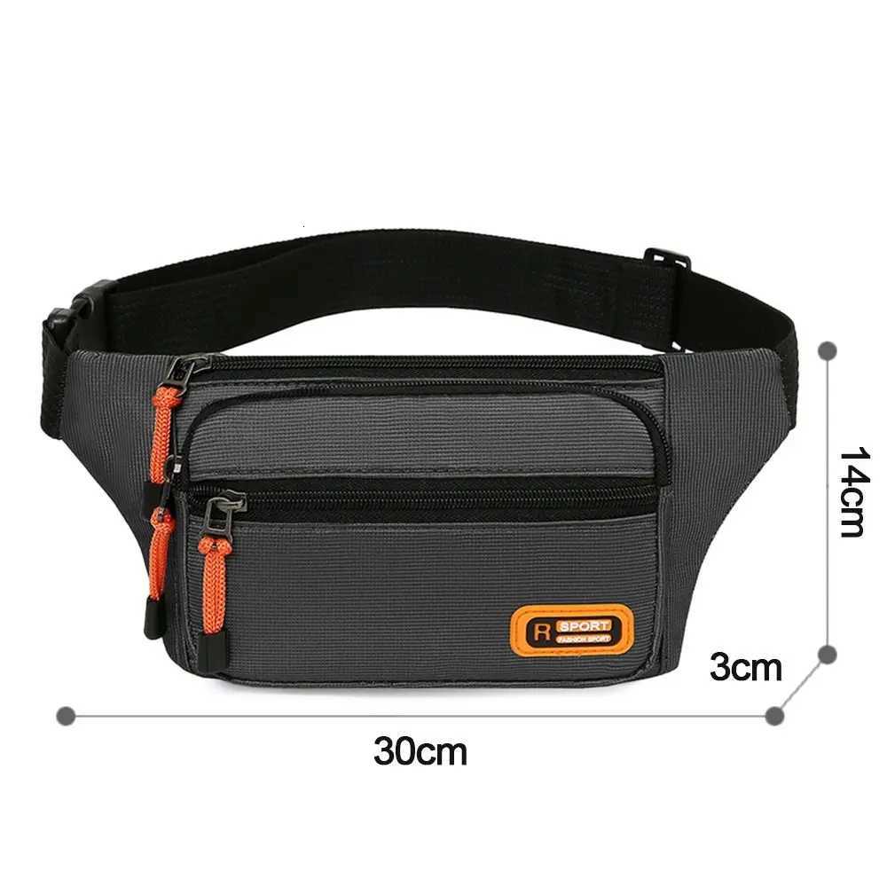 Nylon Men Waist Bag Chest Bag Large-capacity Waterproof Sport Mobile Phone Bag Outdoor Travel Anti-theft Business Cashier WalletT251128