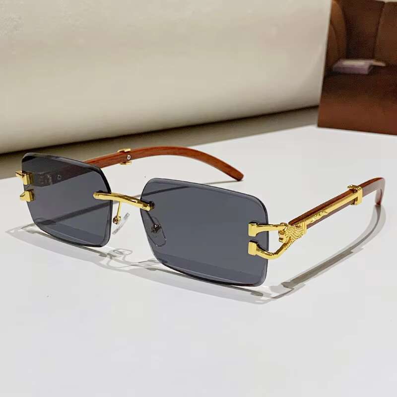 2025elegant designer glasses stylish mens womens framefree sun shades