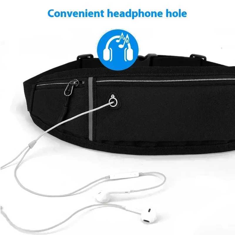 Outdoor Running Waist Bag for Women Waterproof and Close Fitting Invisible Belt Fitness Sports Anti Theft Mobile Waist BagT251128