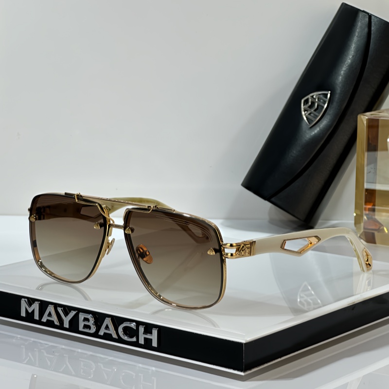 New TOP Quality MAYBACH THE King II Sunglasses for Men Women Metal Frame Shades Fashion Men Eyeglasses Vintage Travel Driving With Original Box SIZE 63-12-145