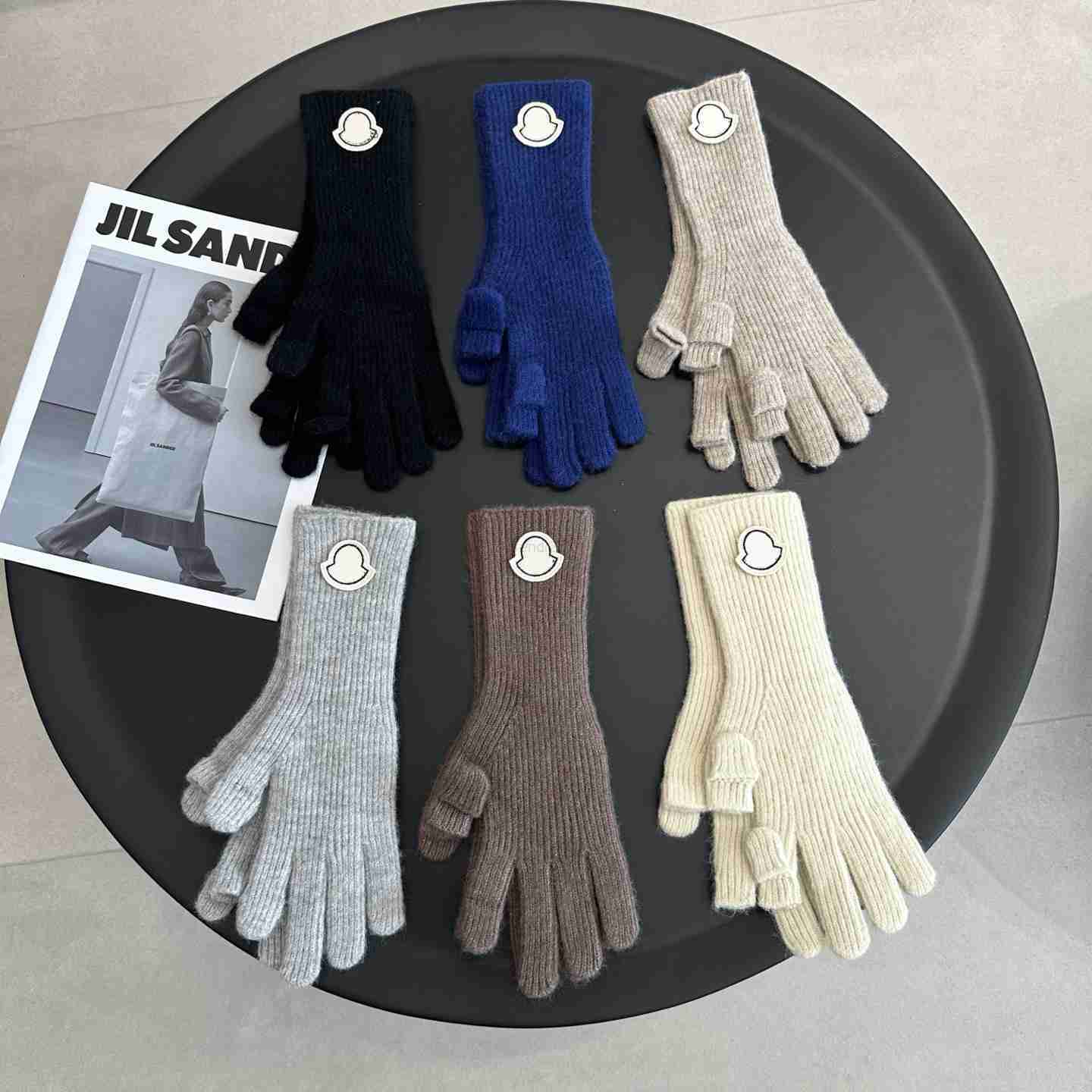 Five Fingers Gloves Beige Ribbed Knit Fingerless Gloves With Unique Detail Delicate Daily Stylish Accessory Gift High - Quality And Practical Winter Essential