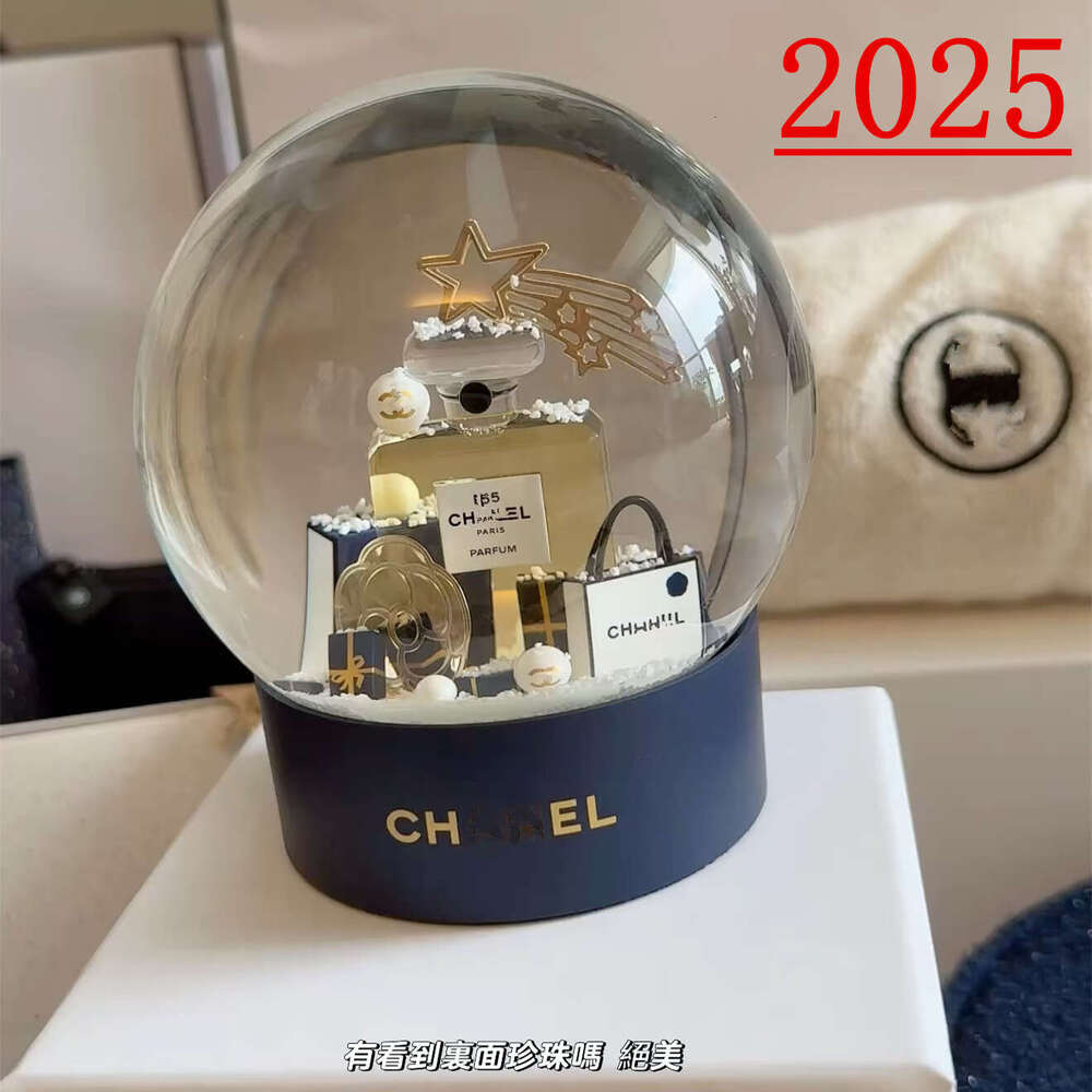 CH XXXL Little Fragrance Crystal Ball 2025 Double C Christmas Snowflake Exclusive VIP Gift Limited Edition Nair's Original Packaging