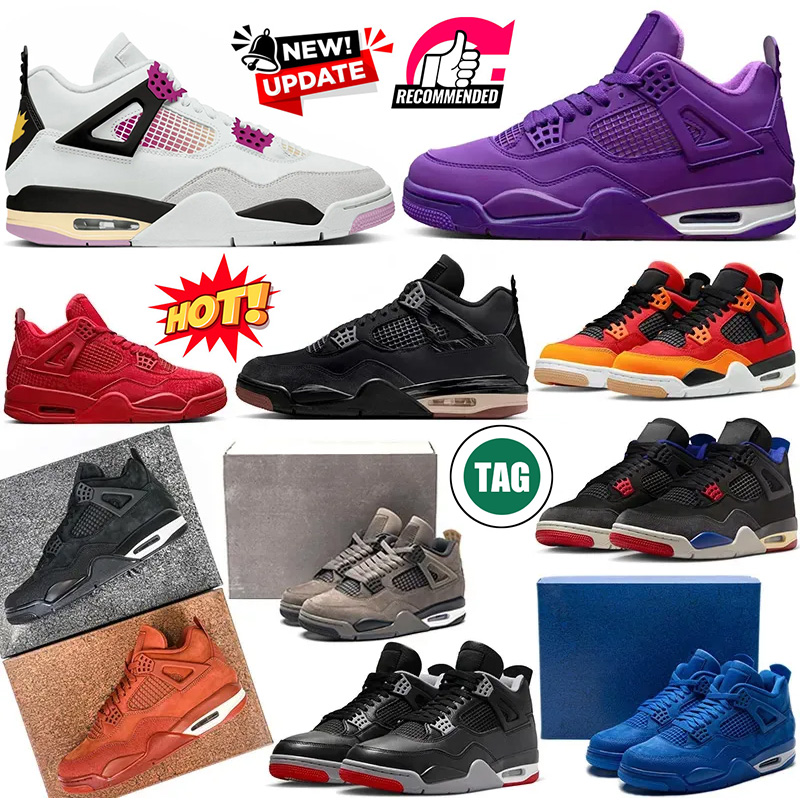 Comic Nigel Sylvester 4 4s Basketball Shoes Women Men Sierra Red Cave Stone Bred Reimagined Undefeated Black Cat Mens Trainers Outdoor Sneakers