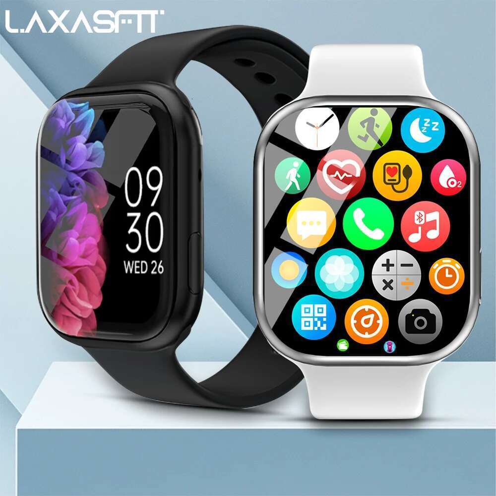 LAXASFIT Series 10 BT Voice Call Healthy Sports Bracelet Fiess Tracker Smart Watch Men Women Holiday Gift