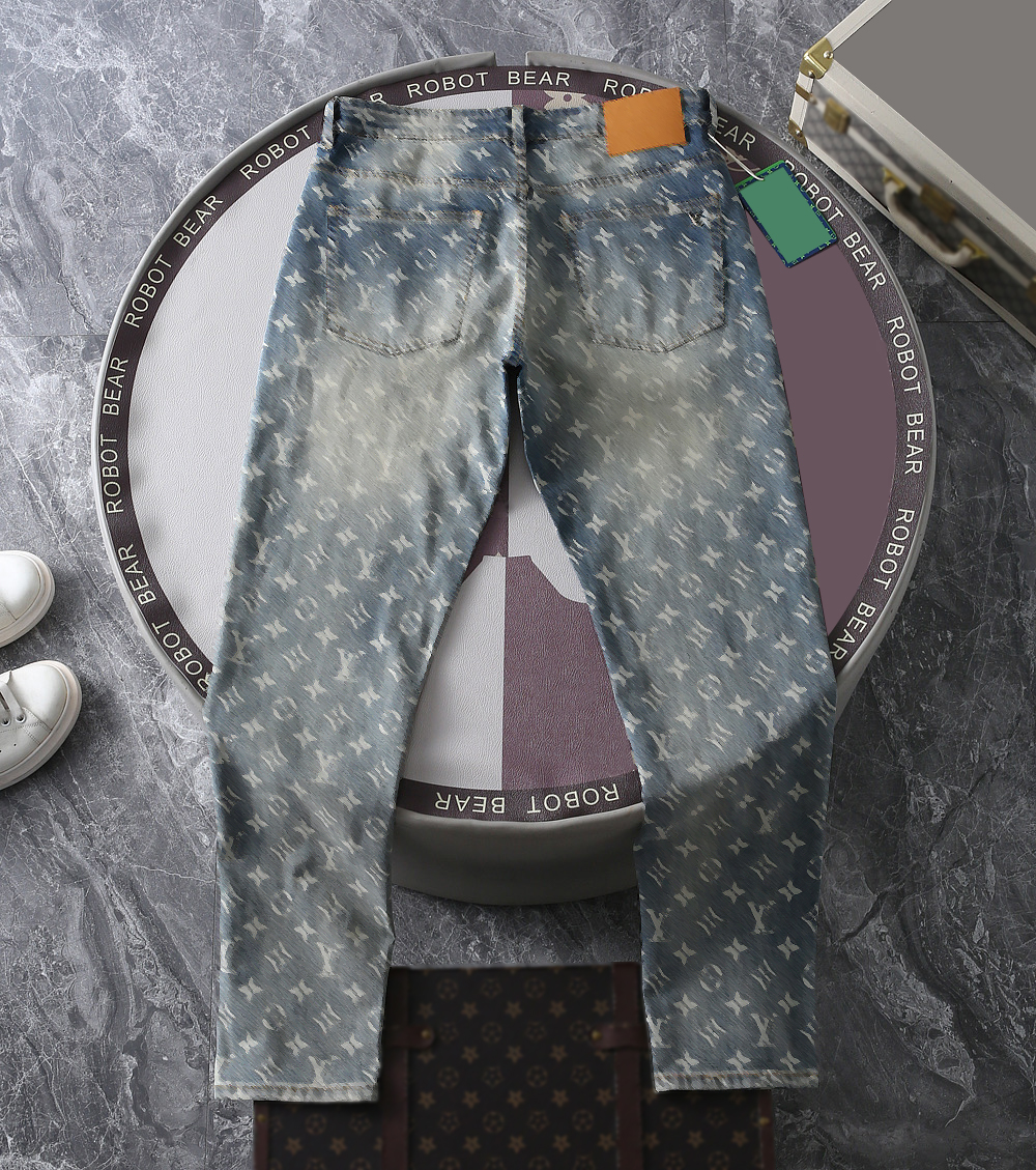 designer jeans jeans for mens baggy jeans luxury jeans men Classic letter patterned denim s34N#