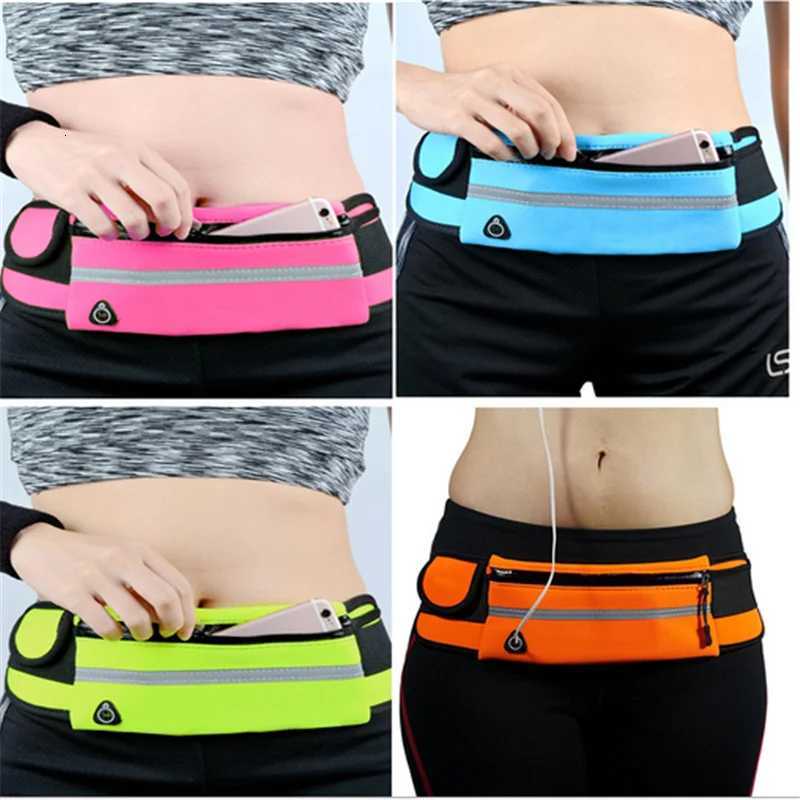 Waterproof Running Waist Bag Canvas Sports Jogging Portable Outdoor Phone Holder Belt Bag Women Men Fitness Sport AccessoriesT251128