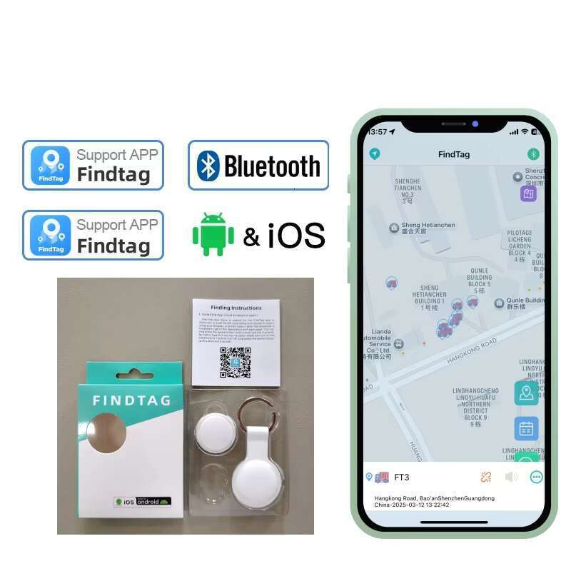 ak28b findtag smart tag ios and android bluetooth tracker mini gps locator key finder for bag lage wallet pets kids vehicle