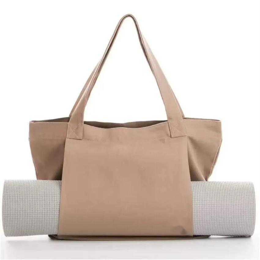 2025--Cross-border hot yoga Pilates mat bag canvas tote exercise equipment travel yoga shoulder pads bag