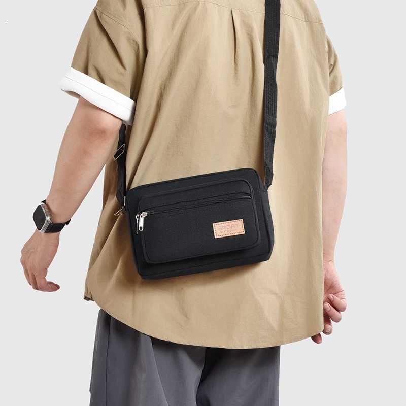 Mens Canvas Waist Bag - Durable Outdoor Sports Pack with High Capacity Multifunctional Phone Purse for Running/HikingT251128