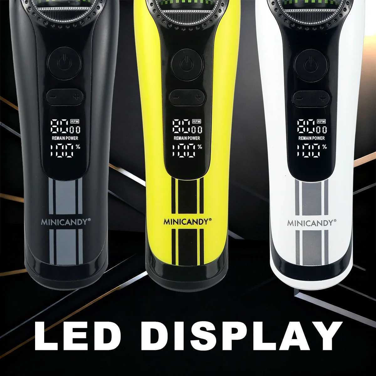 JUCAI MINICANDY F2 Hair Trimmer for Men External Rotor Brushless Motor 0mm Base Charger Professional Clipper Finishing Machine X251128