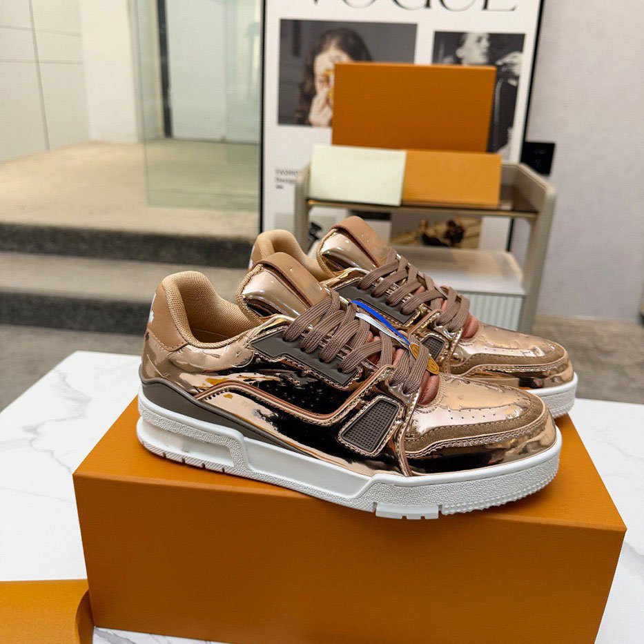 luxury trainer 2025 top quality designer mens shoe casual sneaker Lace-up flat dress ultra-light foamed outdoor running wear-resistant comfortable sport shoes