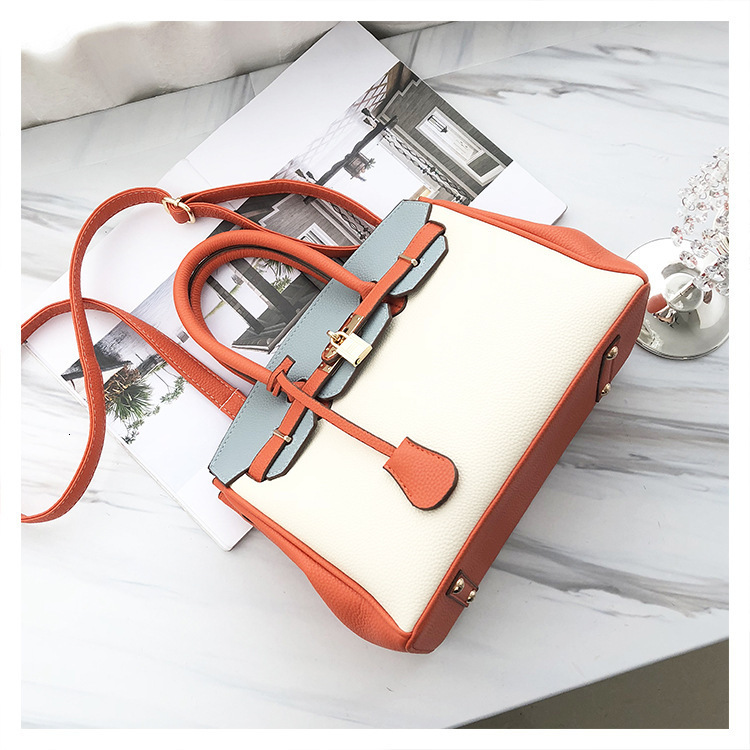 Designer 2025S new bags lychee pattern fashion handbag large shoulder bride Kelly women bag