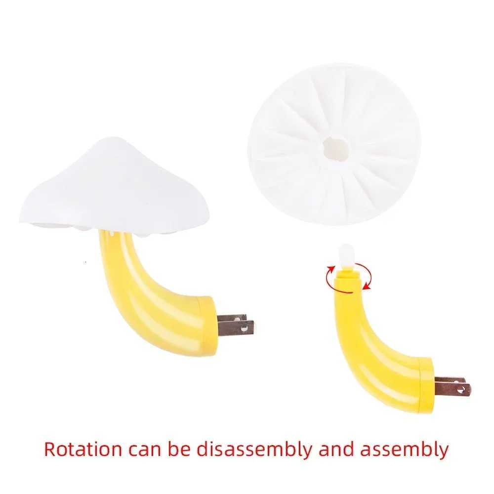 Mushroom LED Night Lights Shape Automatic Sensor Bedroom Decor US Plug Wall Lamps for Kid Childrens Room Bedside Mini Lamp M251128