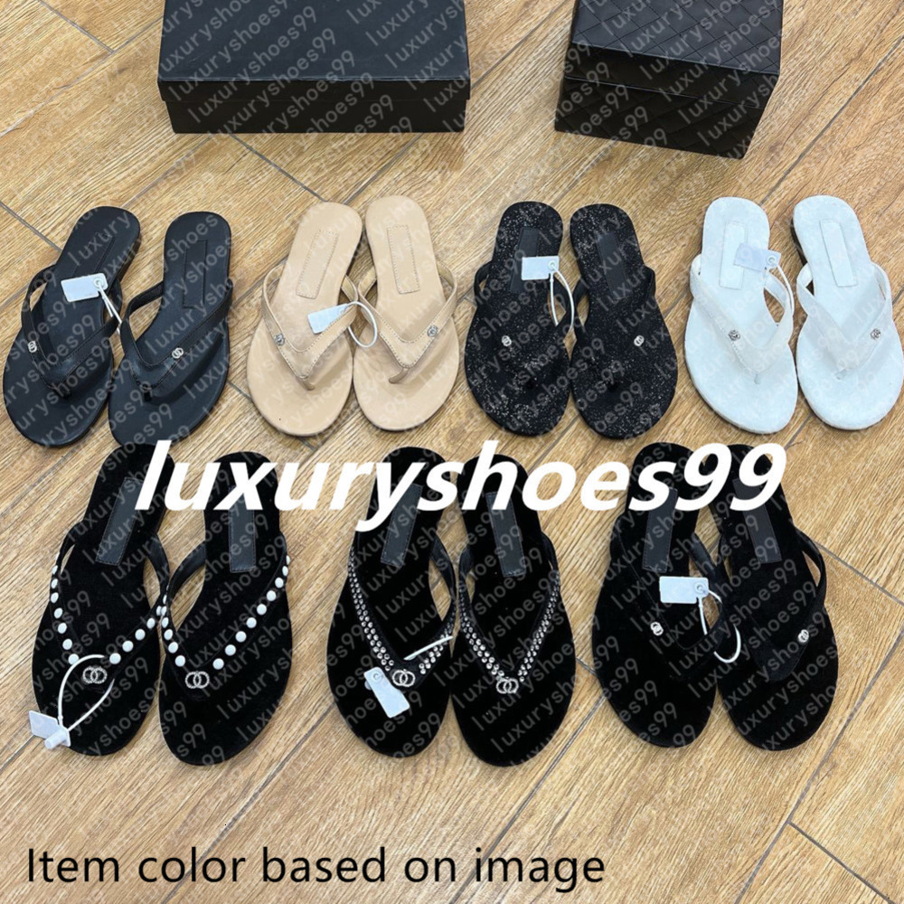 2025 Luxury Designer Womens Slipper Sandals Shoe Slide Summer fashion Wide flat flip-flops classic printed letter sandals size 35-42 P03Q