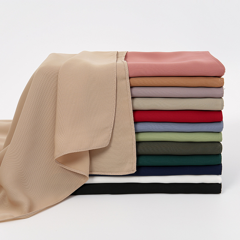 K557 Hot new style of cross-border foreign trade hot-selling solid color broken card scarf Southeast Asia popular soft breathable versatile ethnic bag