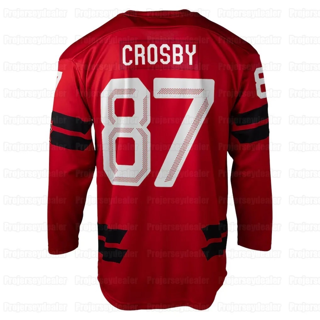 021 Custom Hockey Jerseys Canada 2026 Olympices Sidney Crosby Mcdavid Nathan Mackinnon Brayden Point Cale Makar Sam Reinhart