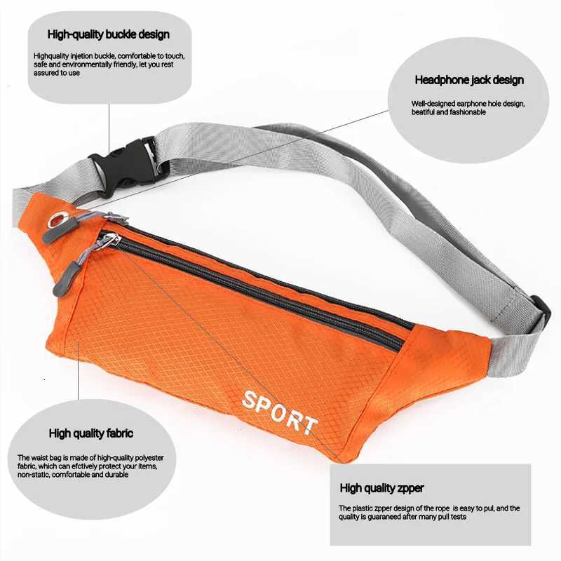 Waist Bag Sports Phone Mens Belt Bag Ultra-Thin Waterproof Mini Fanny Pack New Hot Women Run Light Waist PouchT251128
