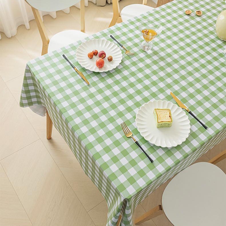 T0264 PVC tablecloth waterproof and oil-proof washable coffee table tablecloth rectangular light luxury diamond tablecloth wholesale