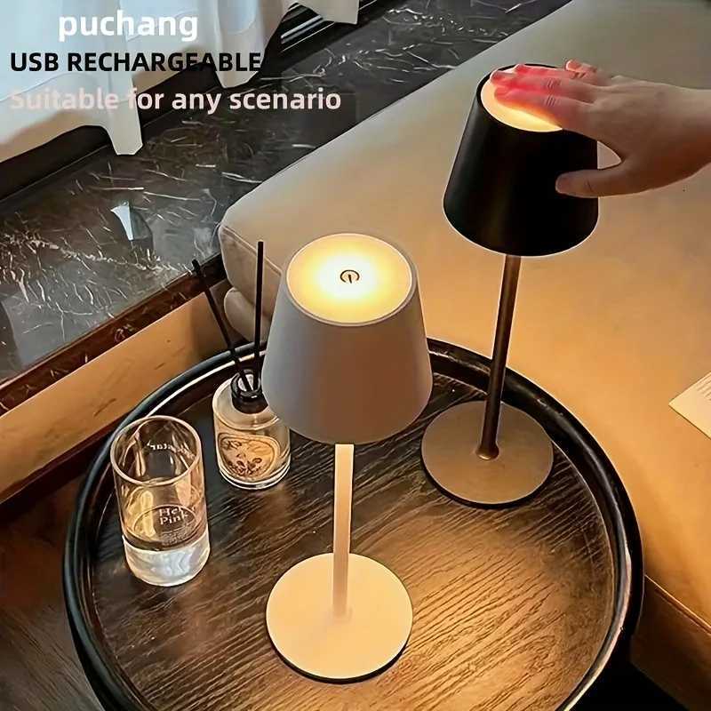 LED Desk Lamp Touch Night Light USB Rechargeable Touch Lamp LED Table Lamps 3Levels Dimmable Wireless For Room Study Office Bar M251128