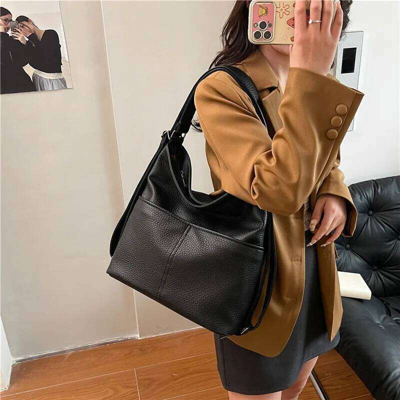 Designer Luxury Trendy Women S Faux Leather Shoulder Bags Versatile Handbags Crossbody Purse With Long Strap For Daily Use Work Travel Shopping