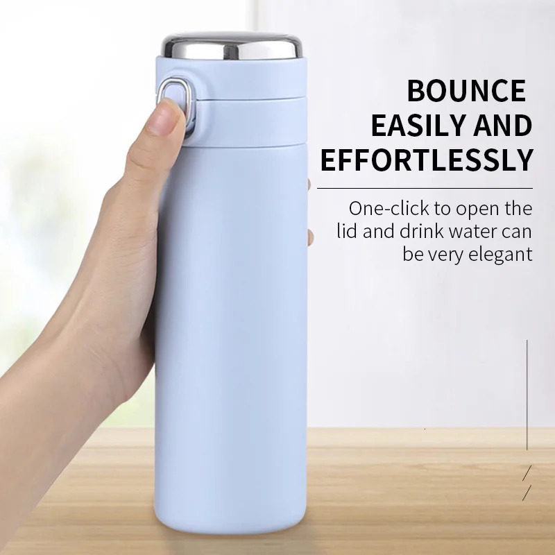 420ML Smart Digital Thermos Cup - Temperature Display Leak-proof Vacuum Flask for Keep Cold Heat Thermal Water Bottle 251128 W260226