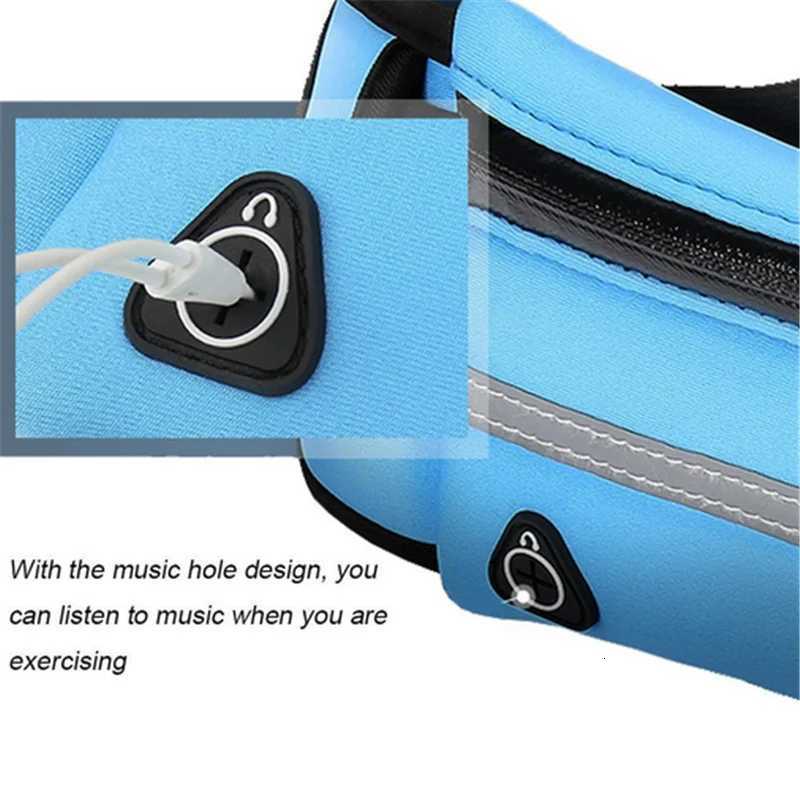 Waterproof Running Waist Bag Canvas Sports Jogging Portable Outdoor Phone Holder Belt Bag Women Men Fitness Sport AccessoriesT251128