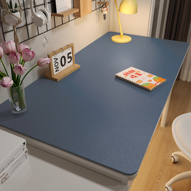 A850 ring protection eye desk mat student leather solid color coffee table mat oil-proof table cloth learning computer desk mat non-slip