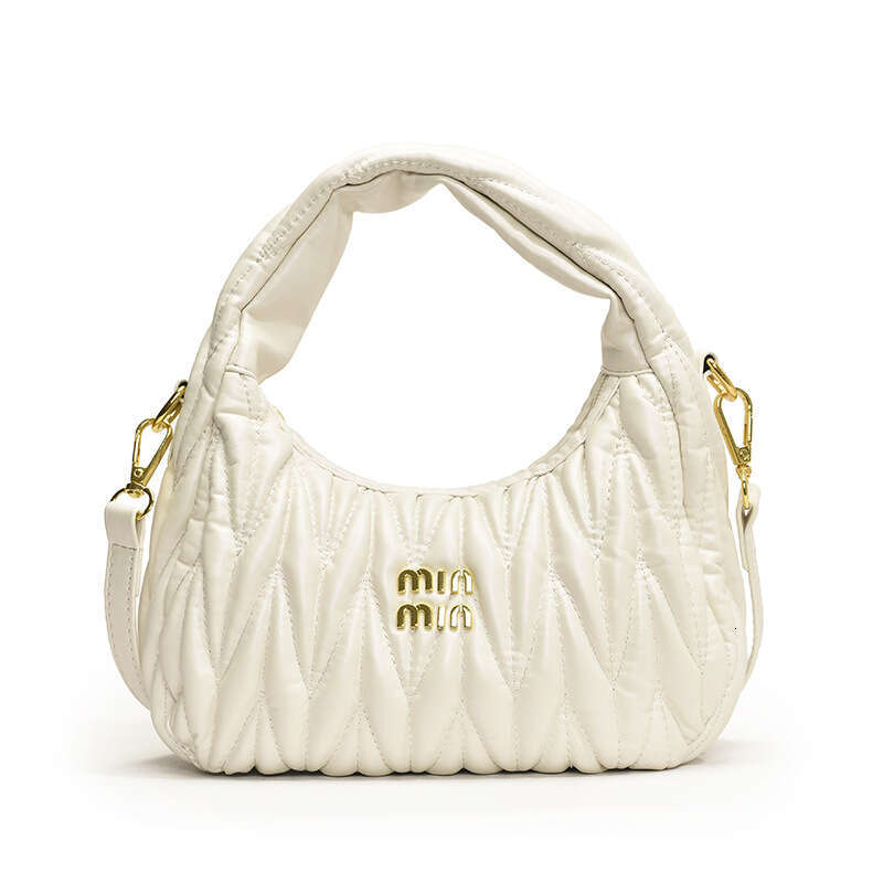 2024 New Fashionable Wrinkle Casual Simple Fashion Handheld Cross Shoulder Women's Bag