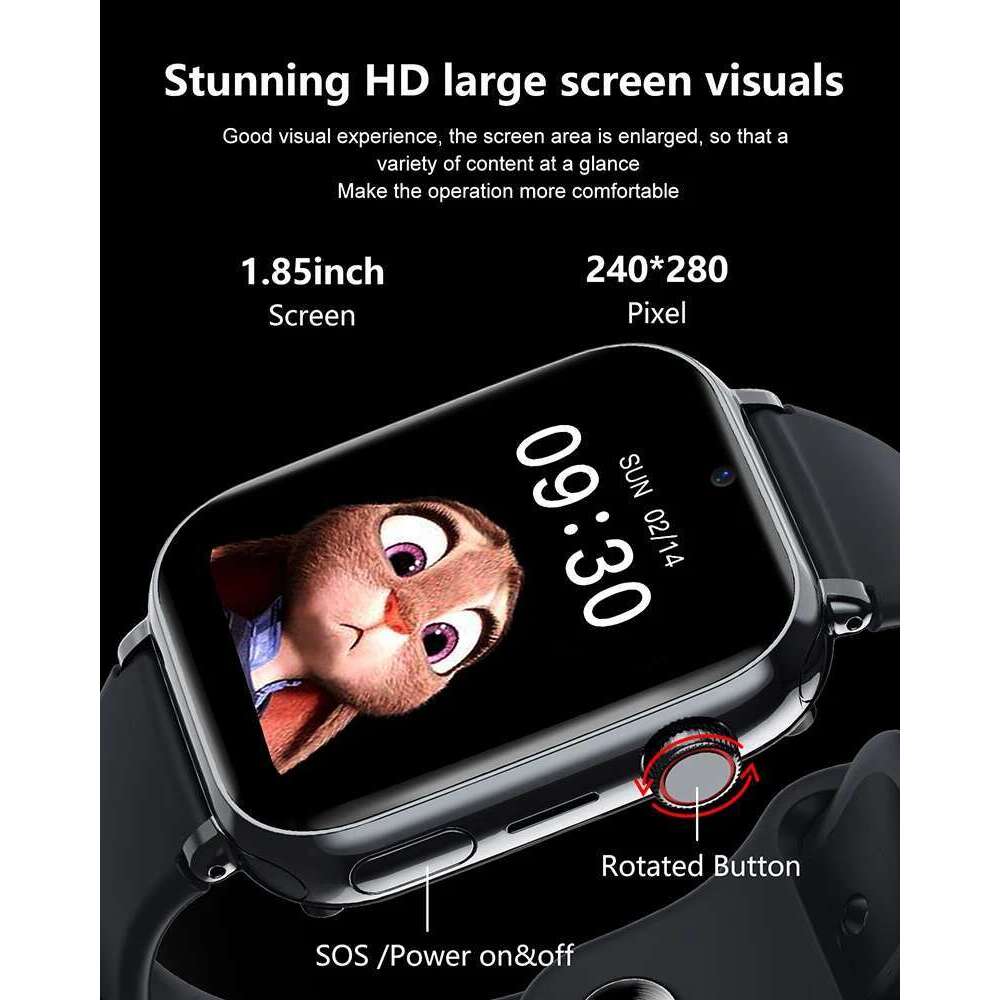 For XIAOMI Watches Call Kids Smart Children GPS SOS Waterproof Smartwatch Clock SIM Card Location Tracker Child Watch